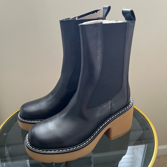 Marc Fisher Black Fredy Platform Boot black sz 7.5 - Picture 5 of 8